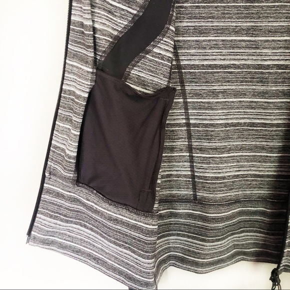 LULULEMON Zip Up Jacket Stride Grey White 4 - Picture 8 of 9